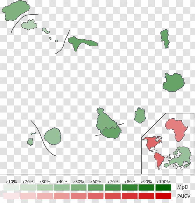 Cape Verdean Parliamentary Election, 2016 1991 African Party For The Independence Of Verde - Map - Election Campaign Transparent PNG