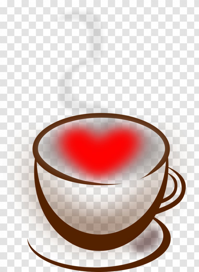 Coffee Cup Espresso Tea Clip Art - Bean Transparent PNG