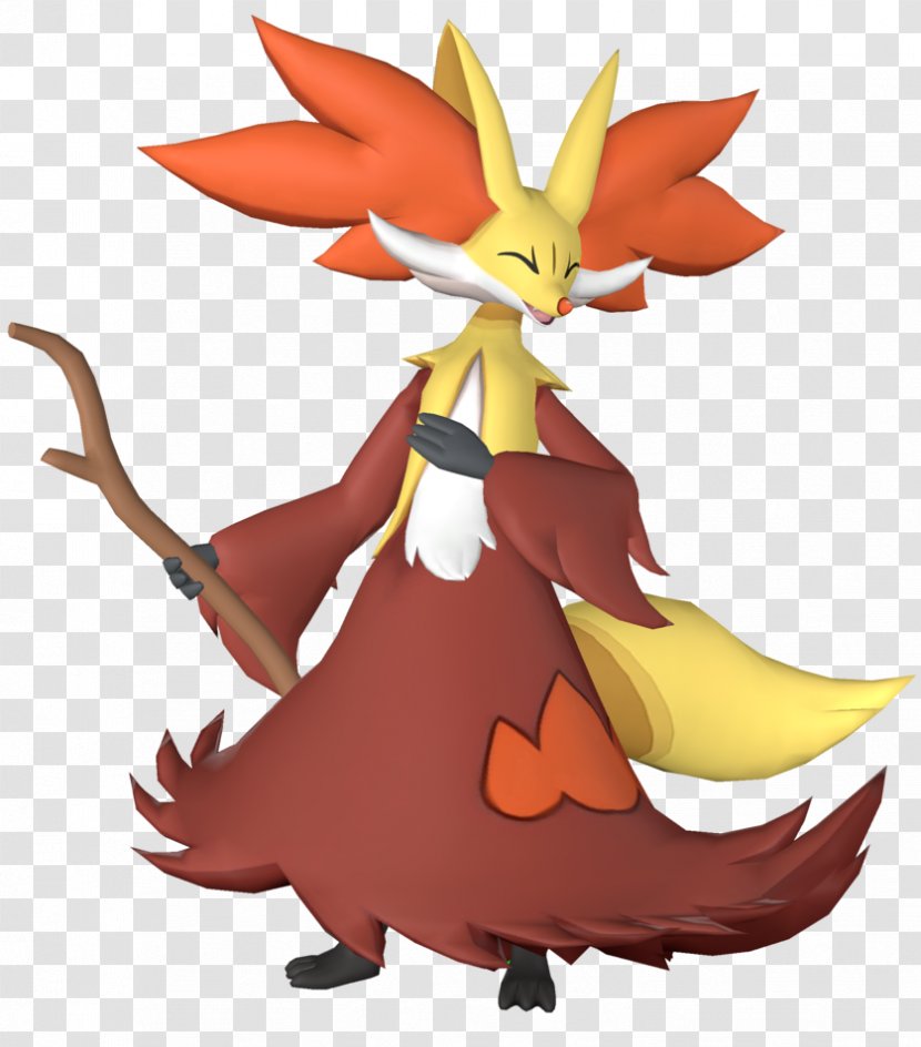 Delphox Pokkén Tournament Pokémon Red And Blue Braixen Adventures - Cartoon - Luxio Fanart Transparent PNG