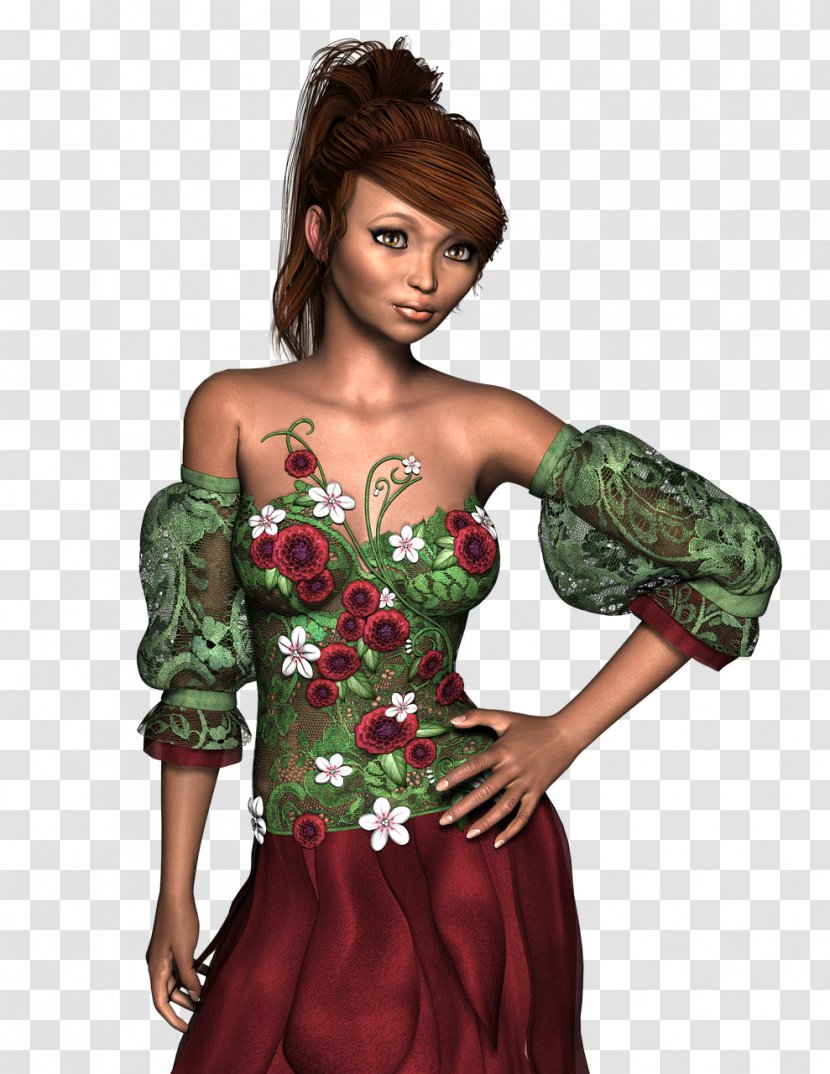 Fairy Woman Dress - Flower Transparent PNG