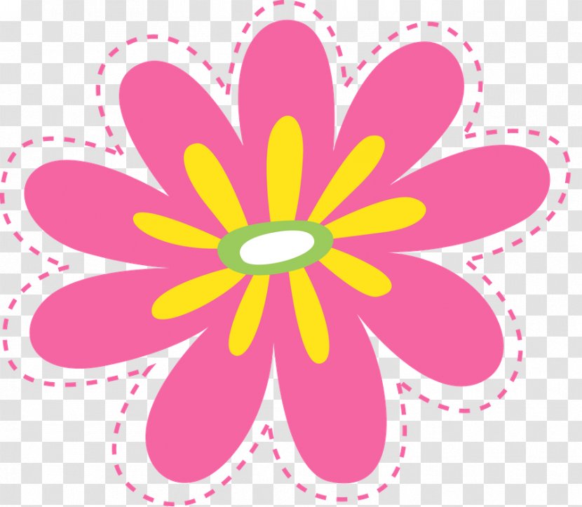 Drawing Of Family - Magenta - Wildflower Daisy Transparent PNG