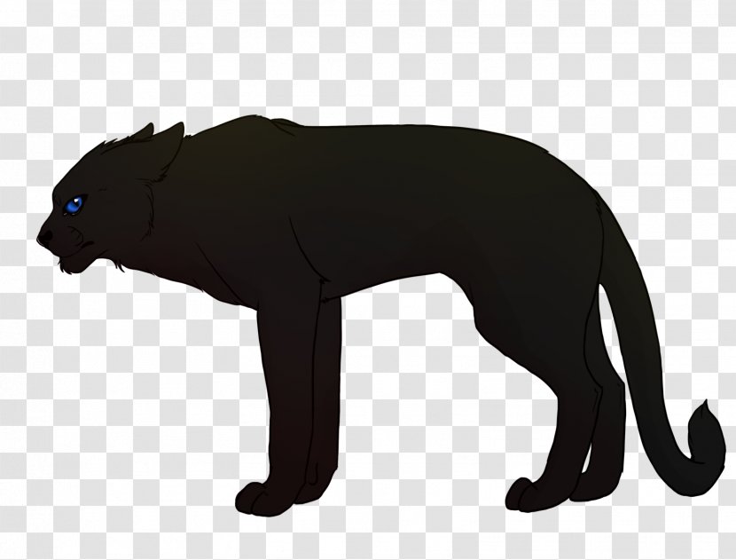 Dog Cat Terrestrial Animal Puma Clip Art - Black Transparent PNG