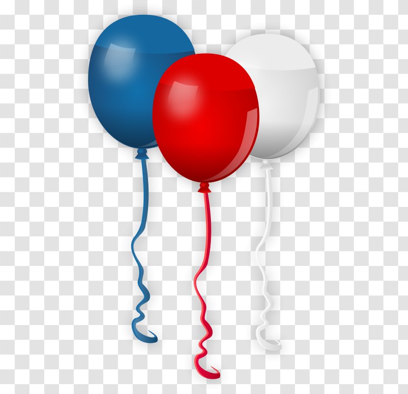 United States Balloon Independence Day Clip Art - Party - Red White Cliparts Transparent PNG