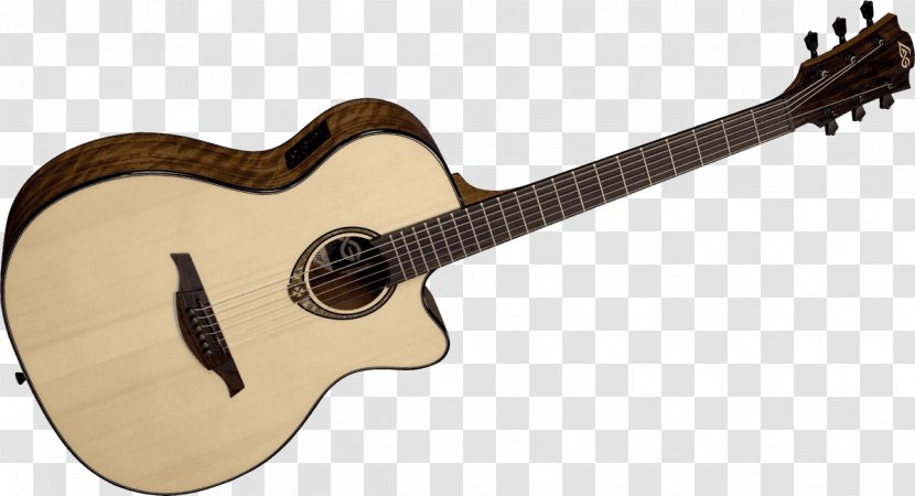 Lag Steel-string Acoustic Guitar Electric - Frame Transparent PNG