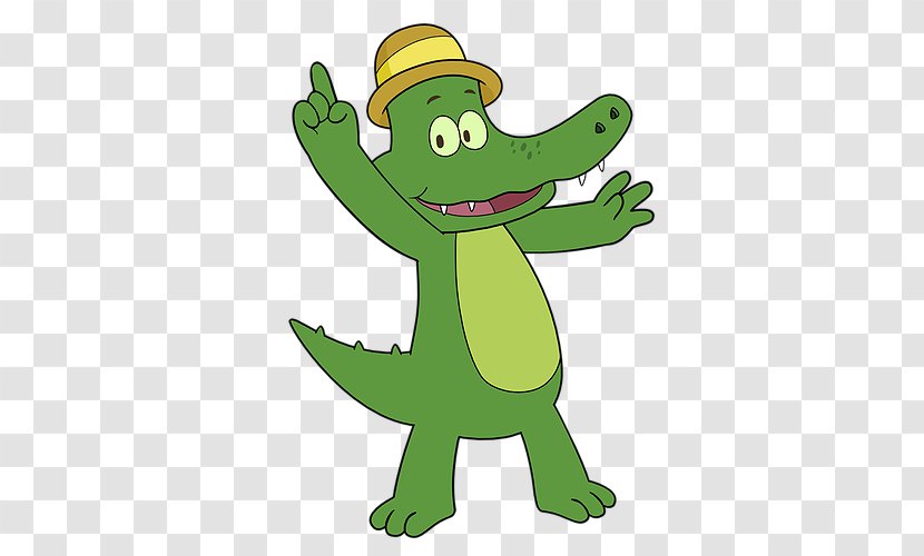Cartoon Green Crocodile Crocodilia Alligator - Fictional Character - Plant Transparent PNG