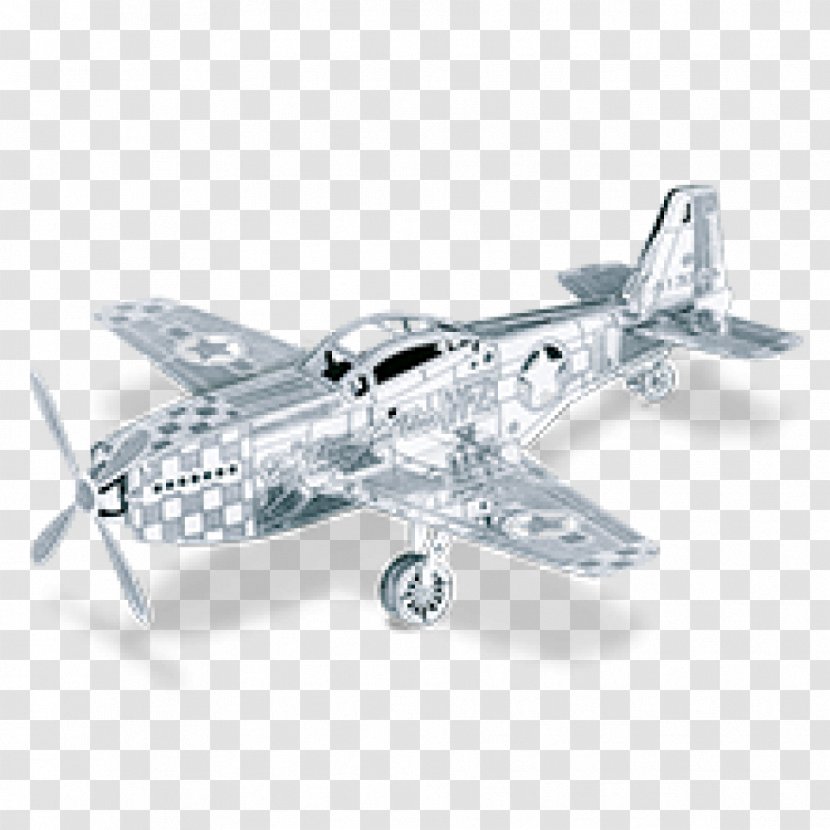 North American P-51 Mustang Airplane Metal Plastic Model Laser Cutting Transparent PNG