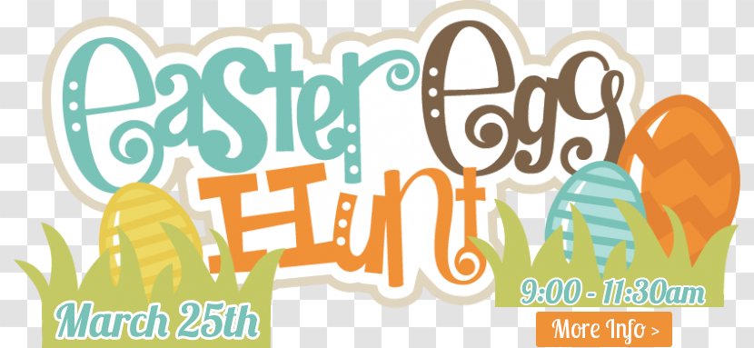 Easter Bunny Egg Hunt Clip Art - Banner - Church Celebration Transparent PNG
