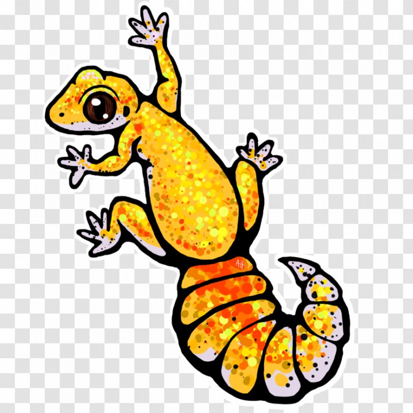 Common Leopard Gecko Lizard Clip Art - Drawing - Cute Transparent PNG