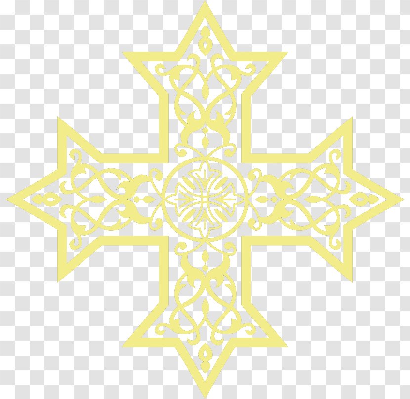 Coptic Catholic Church Copts Cross Orthodox Of Alexandria Pattern - Christian Transparent PNG