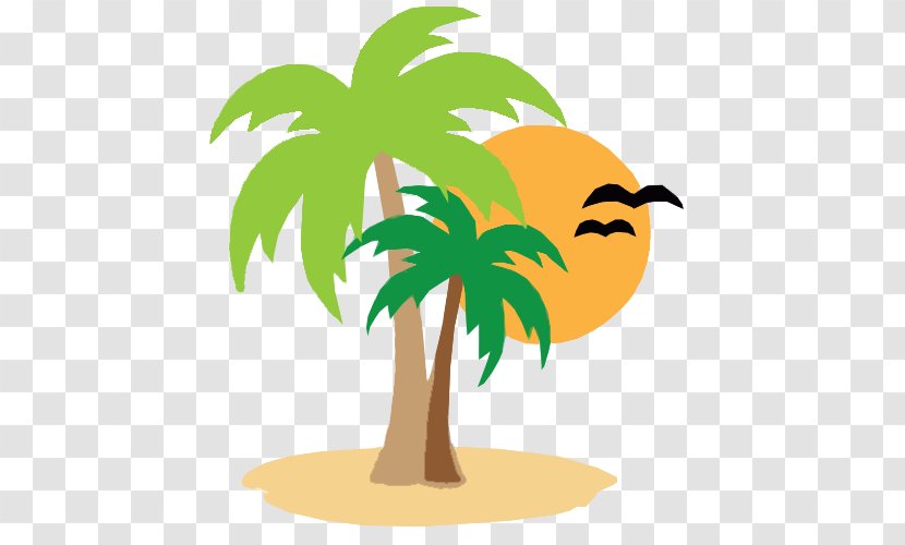 Clip Art Palm Trees The Beach Dog Cafe - Arecales Transparent PNG