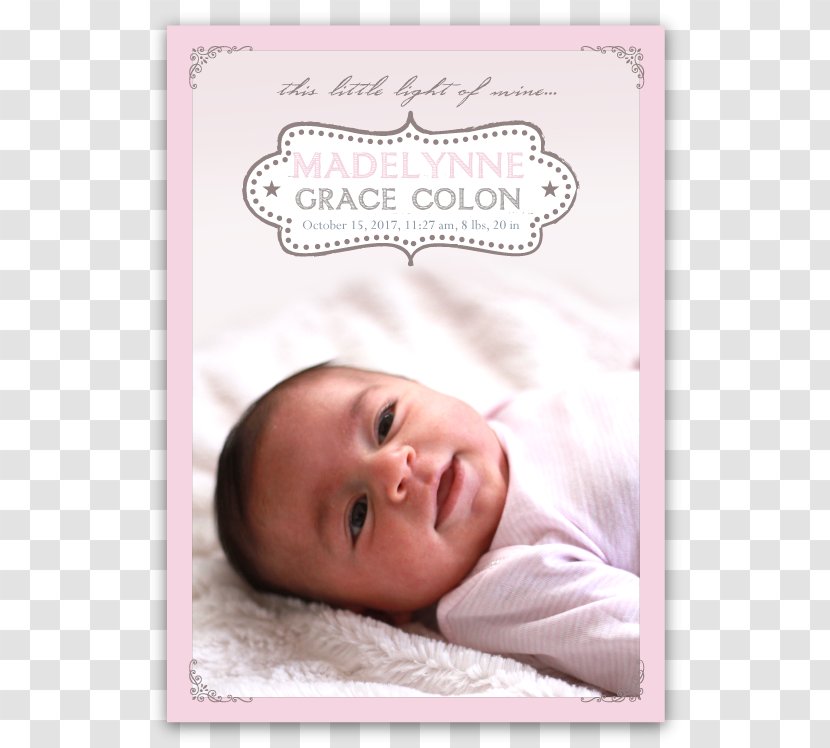 Baby Announcement Infant Boy Greeting & Note Cards Birth - Text - Romantic Invitation Transparent PNG