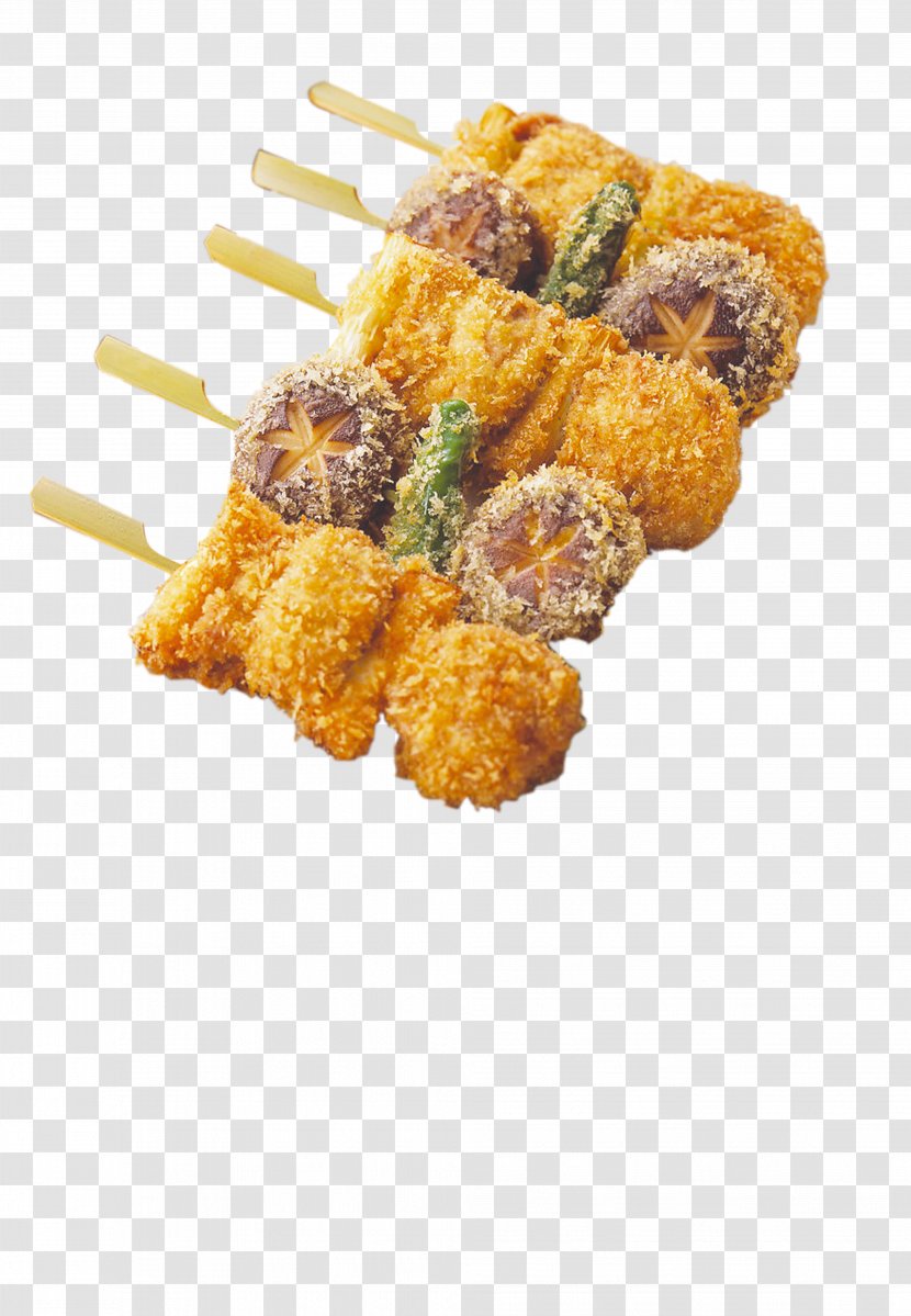 Kushikatsu Barbecue Grill Fried Chicken Nugget Chuan - Skewers Transparent PNG