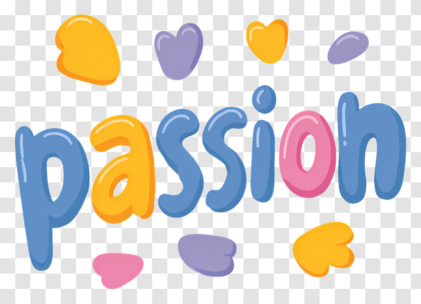 Passion - Colorful 'Passion' Lettering Transparent PNG