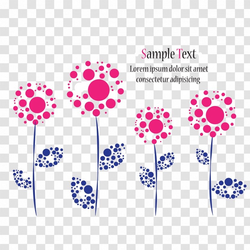 Flower Circle Illustration - Vector Made Of Flowers Transparent PNG