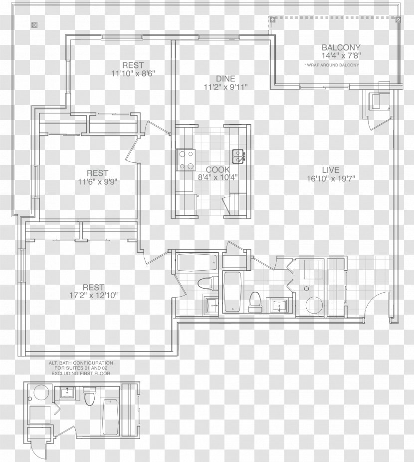 Floor Plan Product Design Pattern - Area Transparent PNG