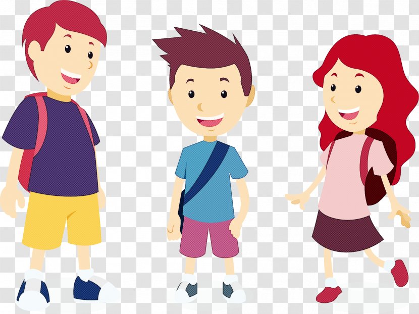 Cartoon Animated People Child Friendship - Youth - Interaction Fun Transparent PNG