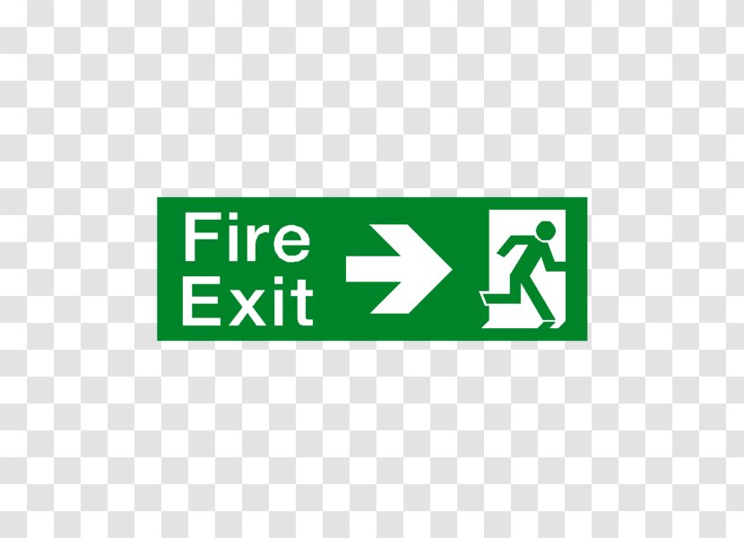 Exit Sign Emergency Fire Escape Safety Building - Arrow Transparent PNG