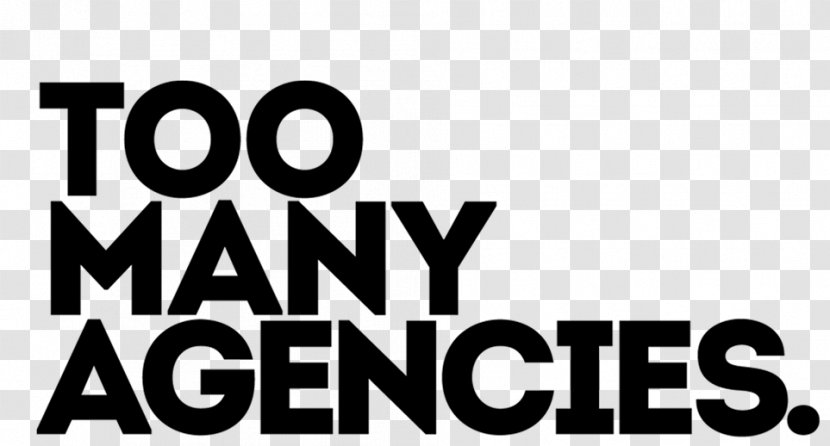 Too Many Agencies Interior Design Services Logo - Black And White Transparent PNG