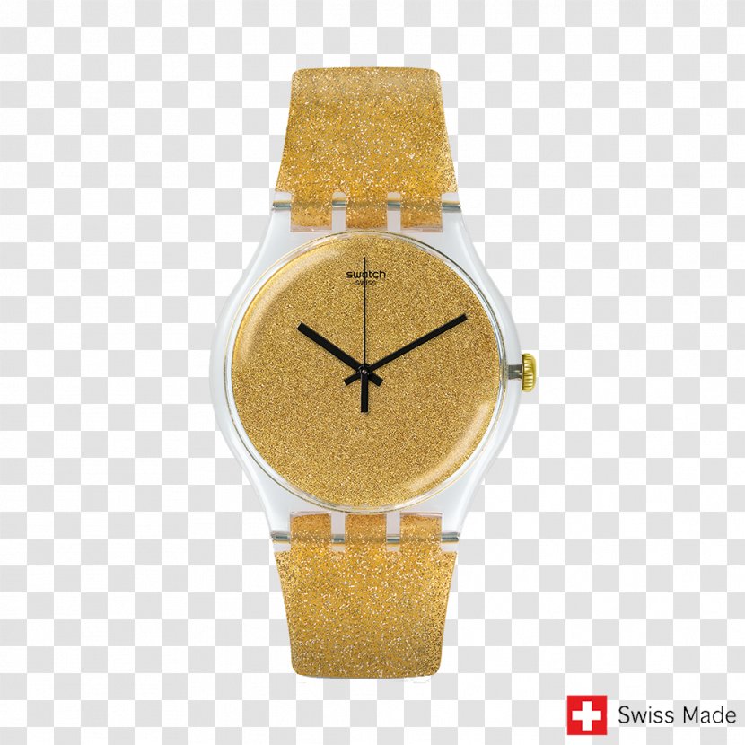 Swatch Silverblush Swiss Made Clock - Watch Transparent PNG