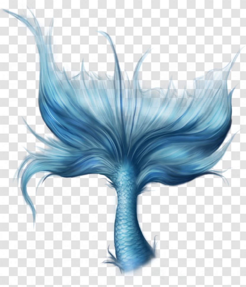 Mermaid Tail - Electric Blue Transparent PNG