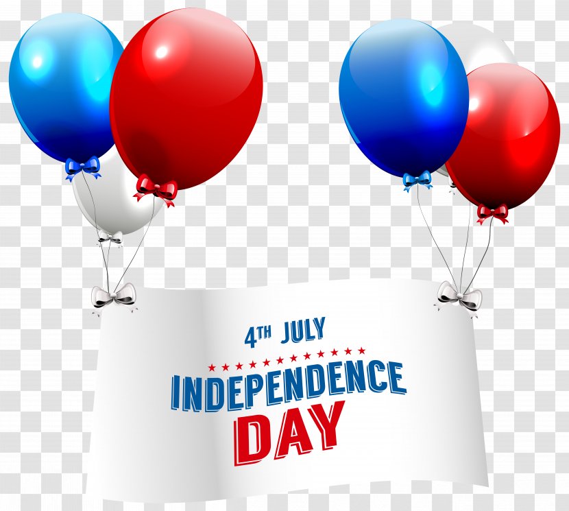 Independence Day Clip Art - Party - With Balloons Transparent Image Transparent PNG