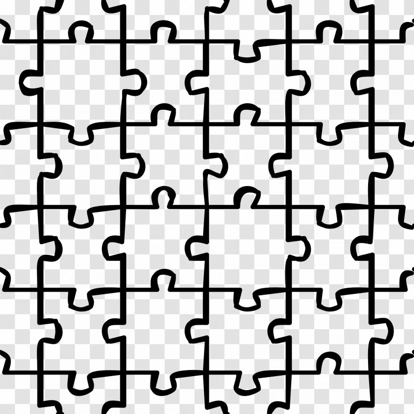 Jigsaw Puzzles Clip Art - Silhouette - Puzzle Transparent PNG