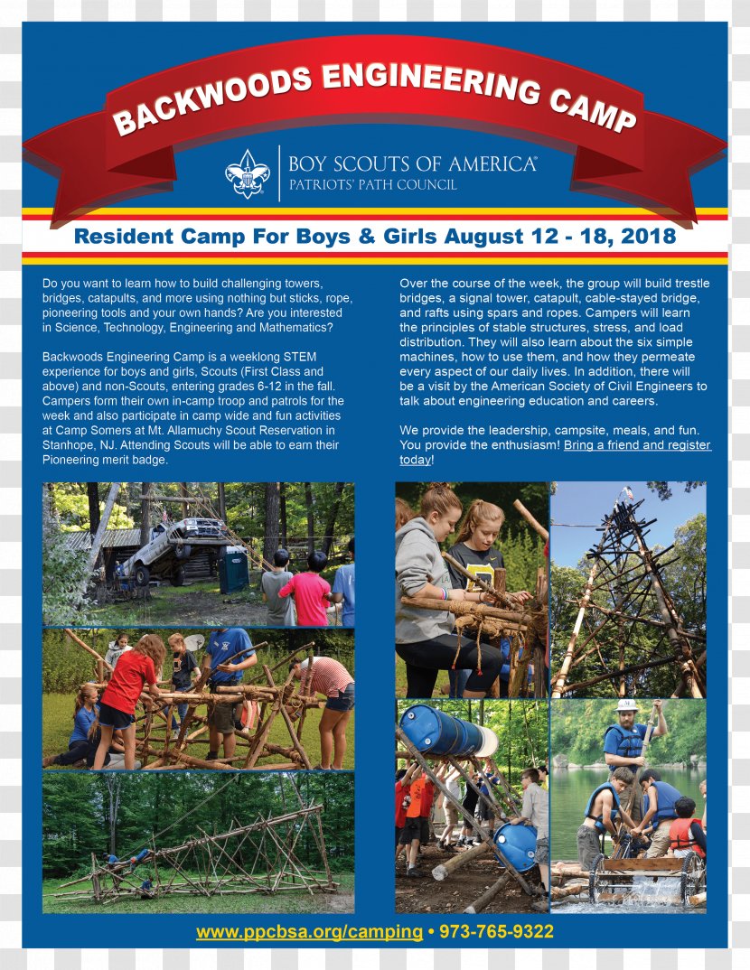Patriots' Path Council Boy Scouts Of America Camping Scouting Summer Camp Transparent PNG