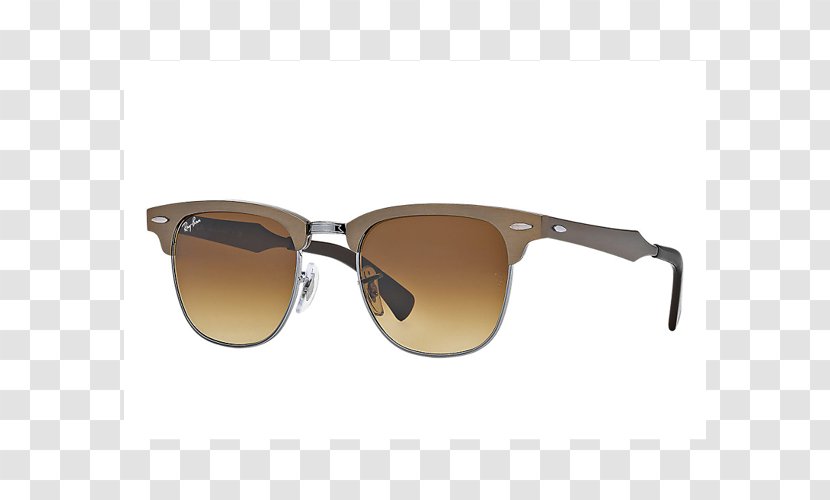 Ray-Ban Clubmaster Aluminium Sunglasses Polarized Light Classic - Eyewear - Ray Ban Transparent PNG