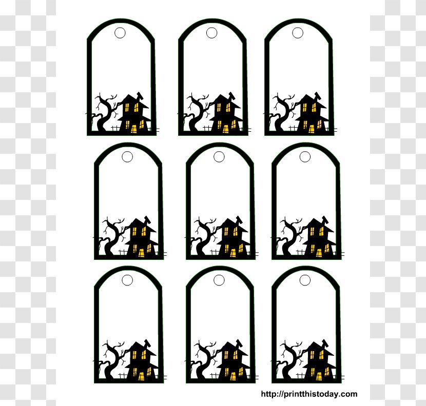 Halloween Template Party Clip Art - Recreation - Haunted House Images Transparent PNG