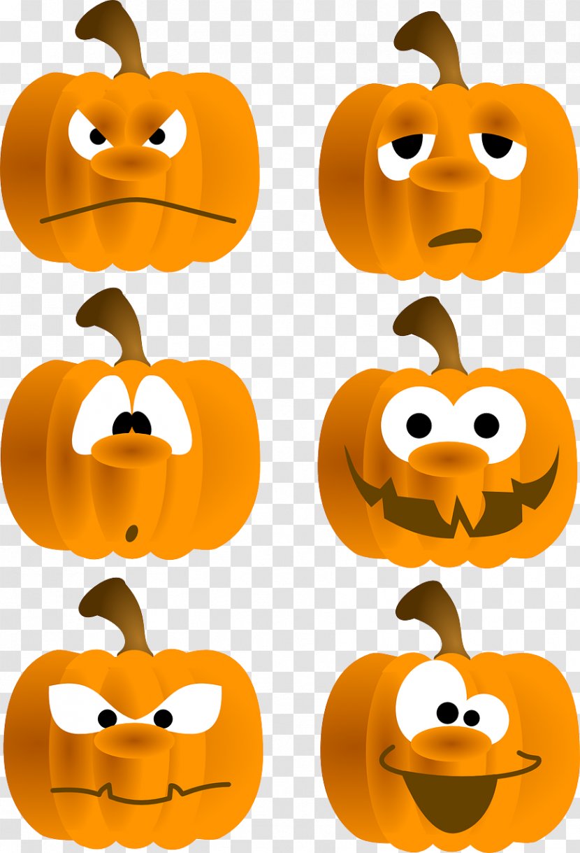 Pumpkin Jack-o-lantern Face Clip Art - Cuteness - Cartoon Mask Transparent PNG