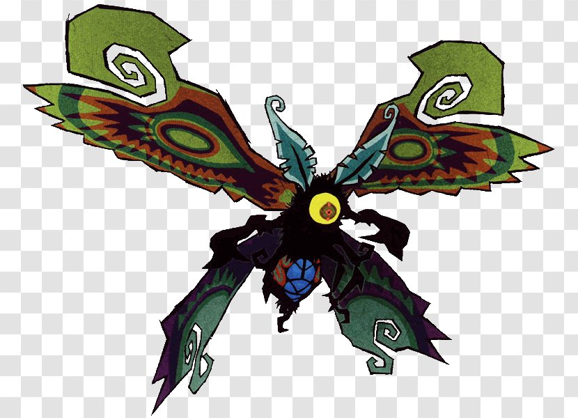 The Legend Of Zelda: Wind Waker Butterfly Majora's Mask Boss Image - Membrane Winged Insect Transparent PNG