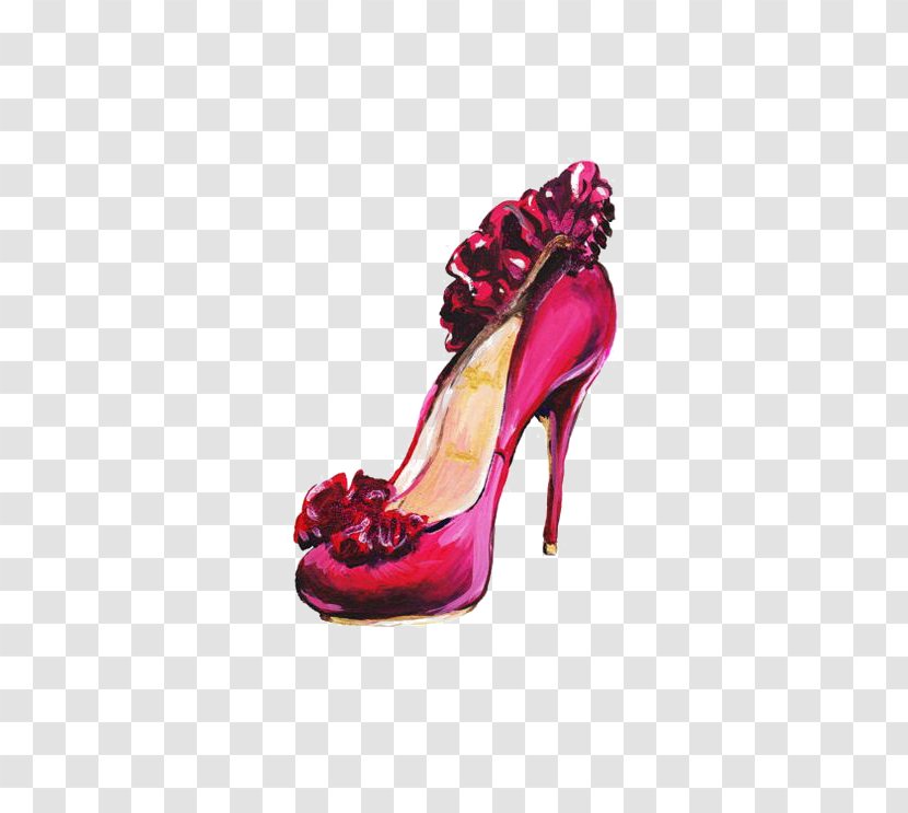 High-heeled Footwear Shoe Fashion Pink Illustration - Sneakers - High Heels Transparent PNG