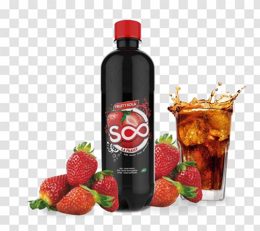 Juice Fizzy Drinks Iced Tea Cola - Fruit Preserve - Strawberry Drink Transparent PNG