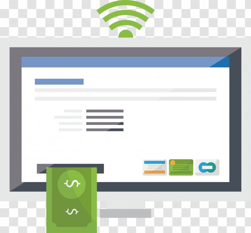 Payment Bank Internet - Green - Online Shopping Transparent PNG