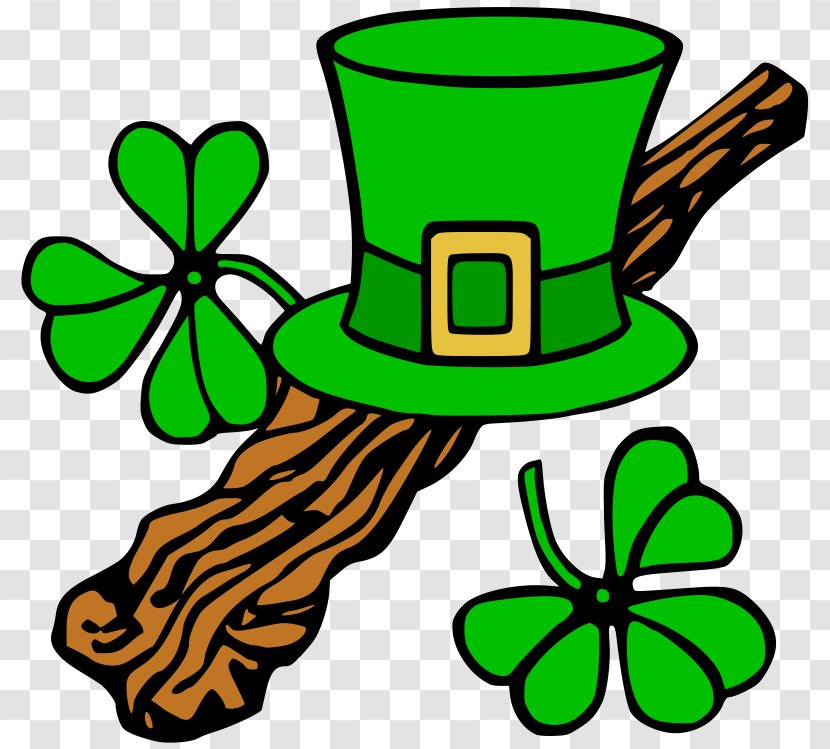 Saint Patrick's Day Shamrock March 17 Clip Art - Leaf - Happy St Patricks Clipart Transparent PNG