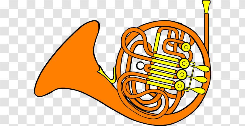 French Horns Brass Instruments Clip Art - Trumpet - How To Draw A Horn Transparent PNG