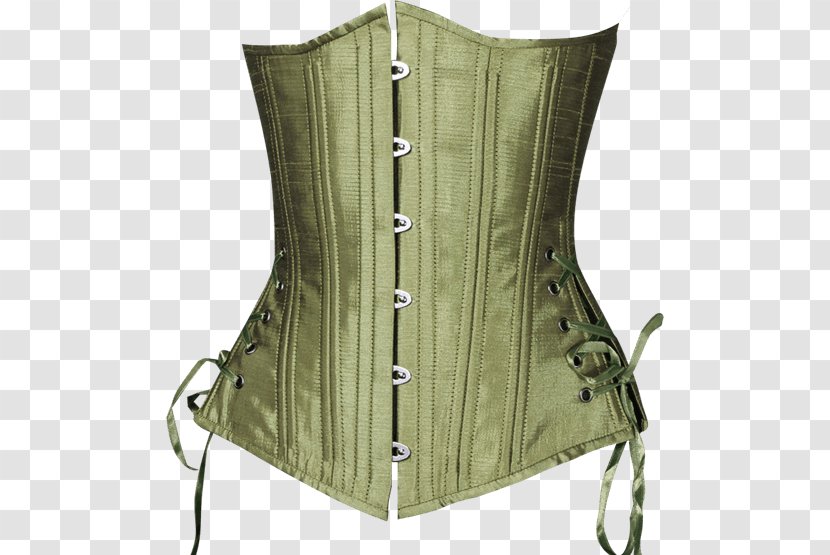 Corset Green Foundation Garment Color White - Heart - Training Transparent PNG