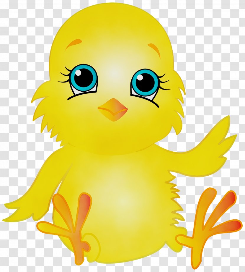 Yellow Cartoon Bird Clip Art Duck - Toy - Water Transparent PNG