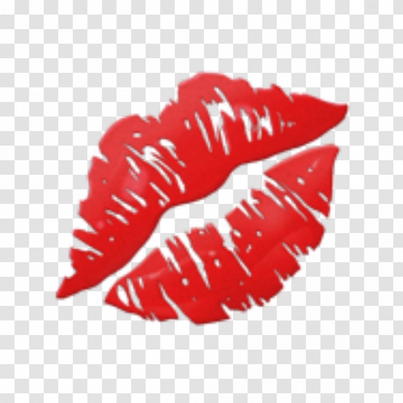 Red Lip Lipstick Leaf Mouth - Cosmetics Logo Transparent PNG
