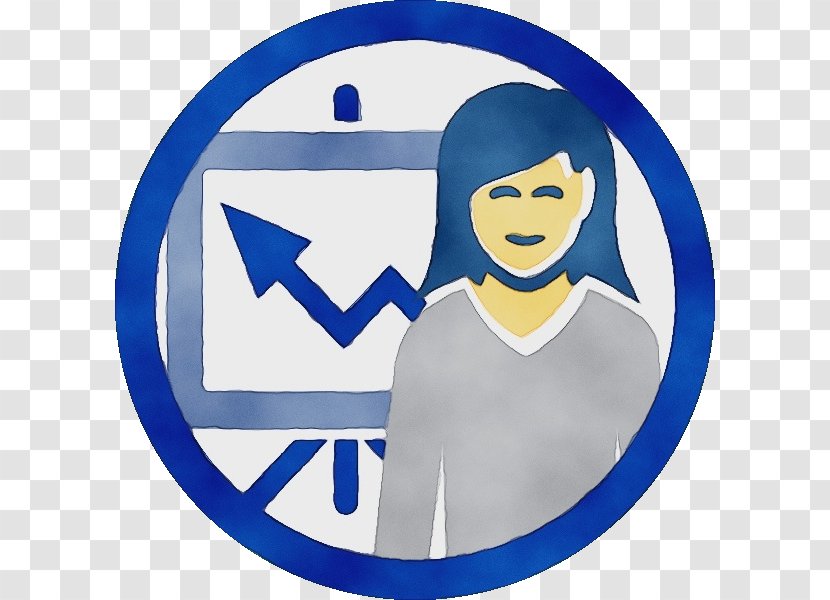 Clip Art Electric Blue Logo Sign Smile - Paint - Symbol Transparent PNG