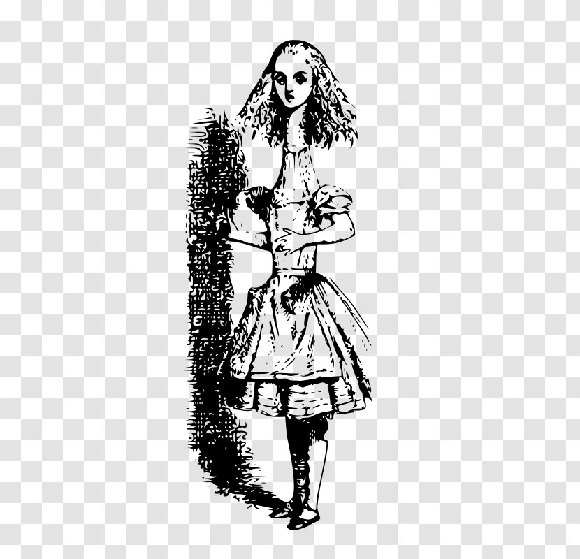 Alice's Adventures In Wonderland White Rabbit The Tenniel Illustrations For Carroll's Alice Syndrome - Monochrome Photography - Art Transparent PNG