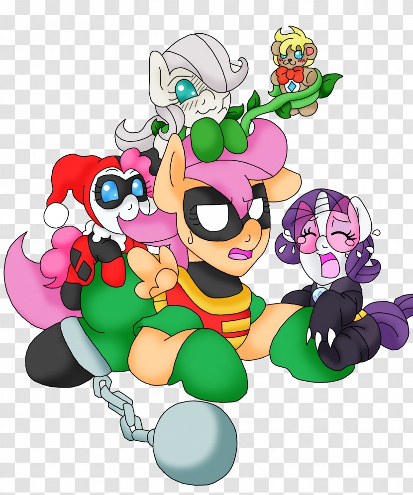 Catwoman Pinkie Pie Rarity Batman Harley Quinn - Lauren Faust - Baby Transparent PNG