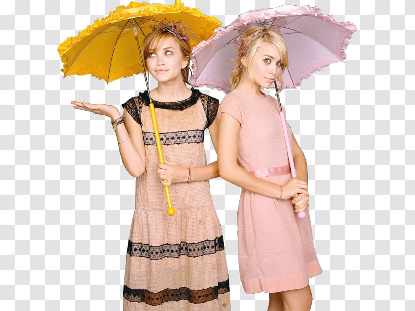 Mary-Kate And Ashley Olsen Sister Anorexia Nervosa Costume Left-handed - Silhouette Transparent PNG