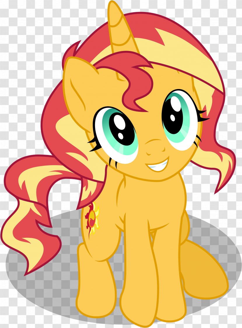 Pony Sunset Shimmer Rarity DeviantArt - Yellow - Fictional Character Transparent PNG