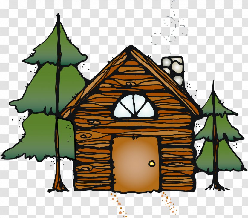 Log Cabin Clip Art - Christmas - Stewed Clipart Transparent PNG