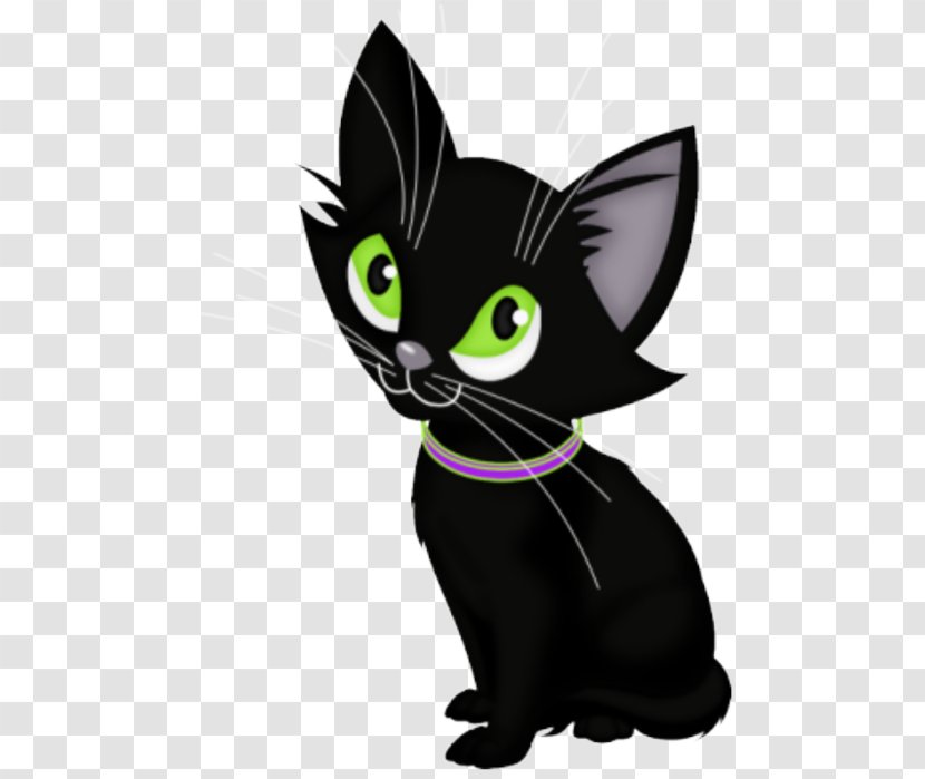 Black Cat Kitten Domestic Short-haired Whiskers - Like Mammal Transparent PNG