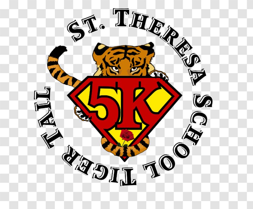 Tiger Tail 5K Run St Theresa School - Area Transparent PNG