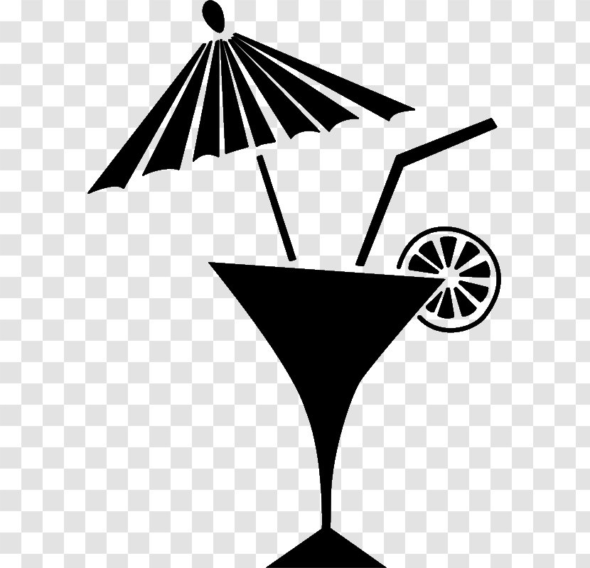 Cocktail Umbrella Martini Drink Vector Graphics - Monochrome Photography Transparent PNG