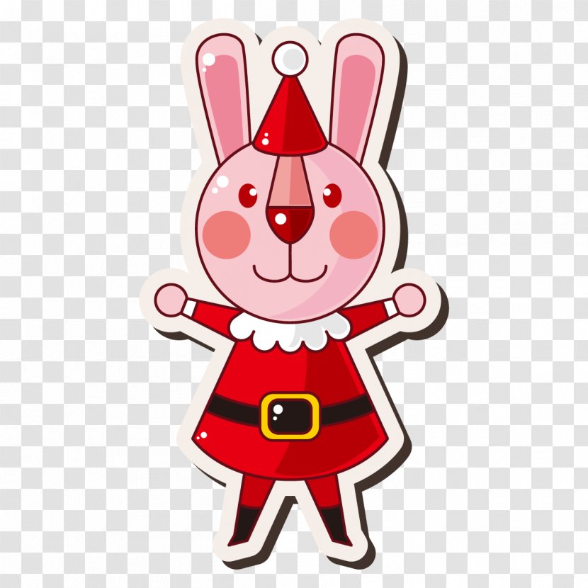 Santa Claus Christmas Cartoon Gift - Food - Rabbit Soldiers Transparent PNG