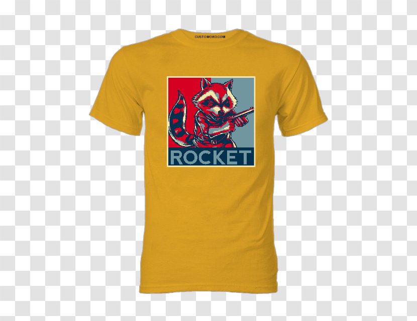 T-shirt Rocket Raccoon Golden State Warriors Sleeve - Unisex Transparent PNG